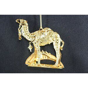 Danbury Mint 2018 Gold-Plated Camel Ornament With Intricate Design